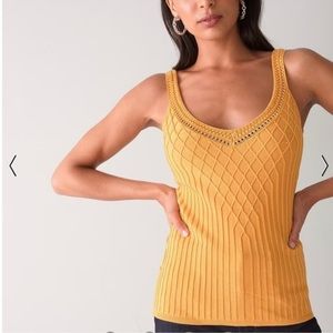 White House black market crochet sweater tank top. New without tags